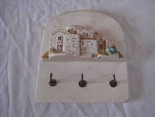 Support pour clés en plâtre déco maison en relief