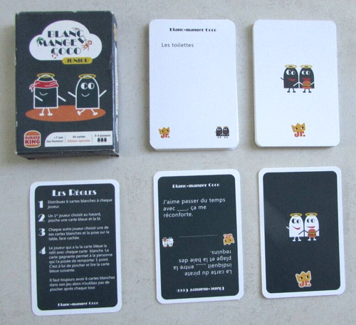 Jeu cartes blanc manger - jeu,