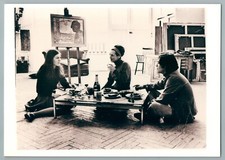 1994 PALOMA PICASSO FRANCOISE GILLOT ET CLAUDE PICASSO PHOTO VINTAGE ORIGINALE