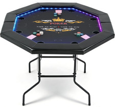 LED Poker Table for 8 Players