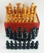 Jeu d'échecs Régence, Paris, 1970's / Old French Chess Regency, king 96mmm 