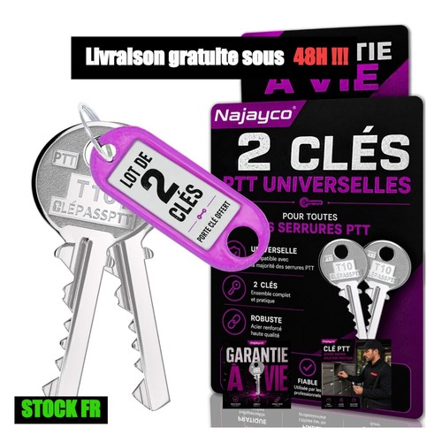 Lot clés passe ptt - lot, f10
