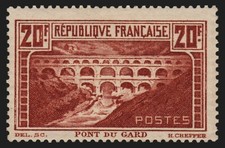 n°262c, Pont du Gard, 20fr chaudron, Type IIA, neuf ** sans charnière - TB