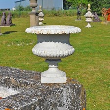 Vase Médicis fonte blanc