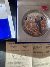 Pièce 1 Euro 1/2 Argent Avec Couleur Cendrillon 2002