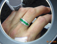 Bague anneau or blanc 750