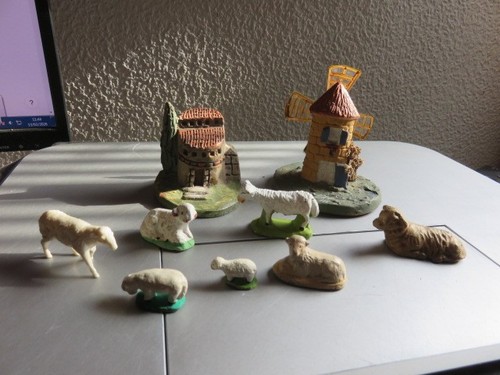 Lot santon moutons - lot, santon,