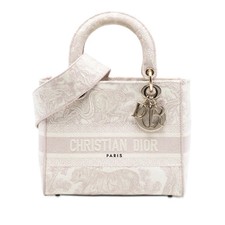 Dior Medium brodé Toile Toile