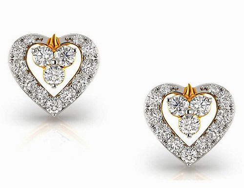 Boucles oreilles cœur - en, en