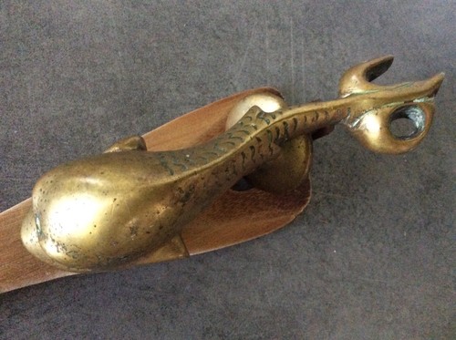Heurtoir bronze dauphin - en,
