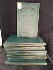 Lot 11 Cartes État-Major XIXe