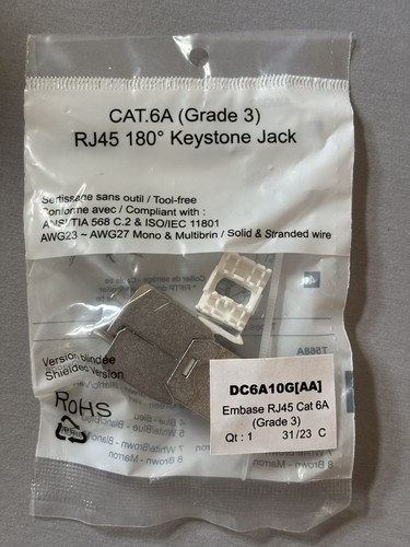 Embase rj45 catégorie - embase, 6a