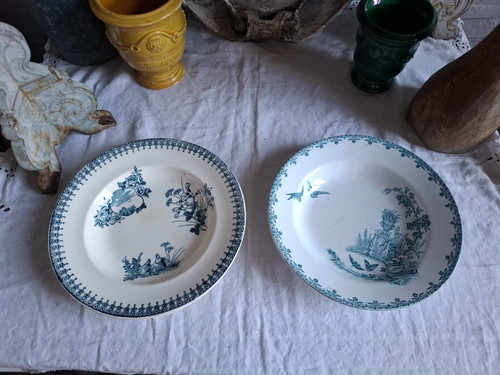 Anciennes assiettes creuses - 2,