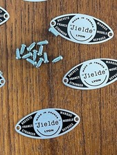 lampe jielde écusson étiquette plaque  noire