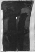 Olivier Debre 1999 grande encre signée