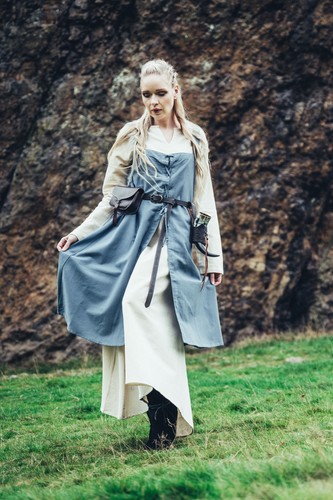Viking médiévale bleu pigeon - viking,