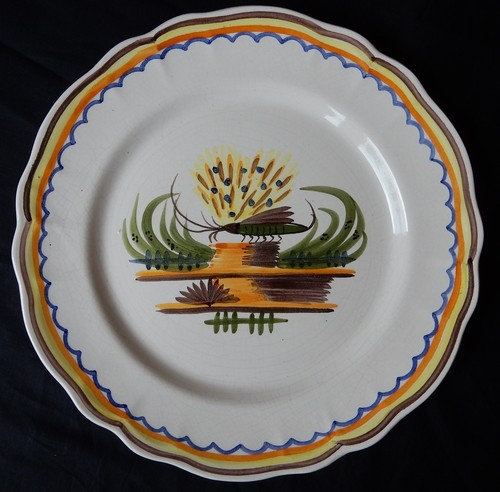 Belle assiette faïence - assiette, en