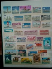 Navires timbres sellos stamps