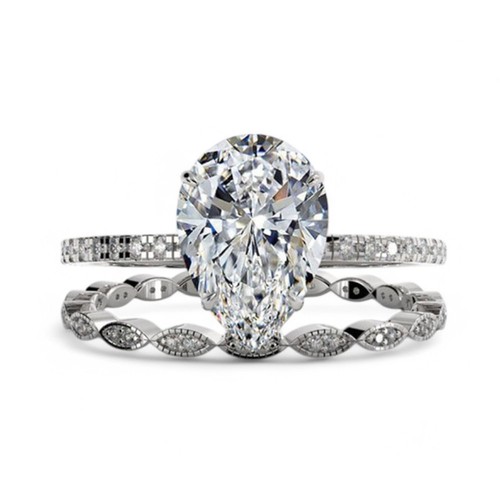 Bague cvd blanc 18 - bague,
