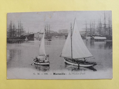 Cpa dos 1900 marseille - dos,