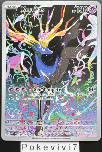Carte pokemon xerneas 091 086 - carte,