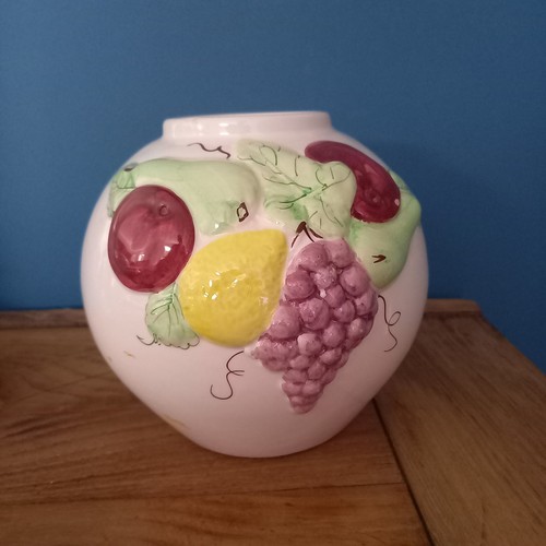 Vase boule barbotine fruits - vase,