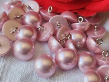Lot 16  boutons rose satiné