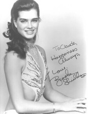 Brooke SHIELDS BELLE PHOTOGRAPHIE ORIGINALE 24*18 avec AUTOGRAPHE