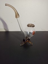 Ancien Vintage Pipe a Cognac en Cristal de Bohème soufflé a bouche