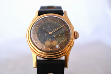 HERMA mécanique manuelle vintage en boitier plaqué or neuf