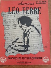 TRES RARE-CHANSONS DE LEO FERRE-1ER ALBUM PIANO-CHANT-1952-Ill. H.MORVAN-TBE