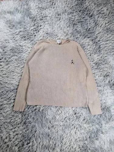 Pull côtelé beige mickey - côtelé,