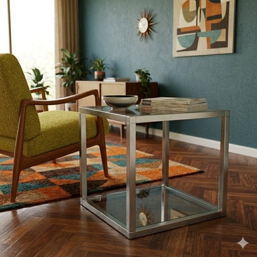 Table basse cubique vintage - basse, en