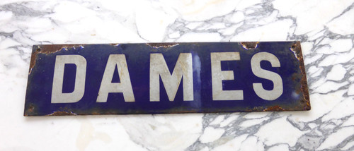 Ancienne plaque émaillée - , «