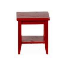 Table D'Appoint Rétro En Acajou Avec Étagère Mobilier Moderne Pour Salon