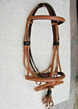Bride snaffle anglaise en cuir