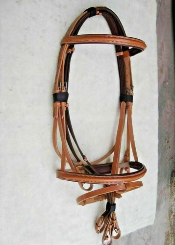 Bride snaffle cuir - en,
