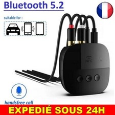 ✅Récepteur Audio Bluetooth 5.2 AUX 3.5mm Adaptateur Musique Stéréo Amplificateur