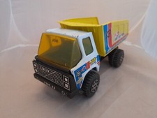Camion Benne en tole RICO Sanson Vintage  Blanc Et Jaune  Rare Made In Spain??
