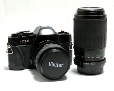 VIVITAR 2000 APPAREIL PHOTO ARGENTIQUE VINTAGE OBJETCTIF 52MM MACRO FOCUSING