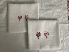 Lot de 2 anciennes serviettes