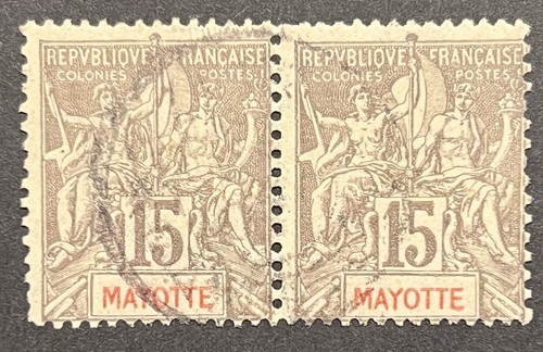Colonie mayotte 15c gris - 15c, en