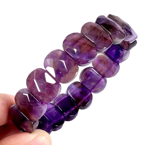 Bracelet élastique améthyste - bracelet,