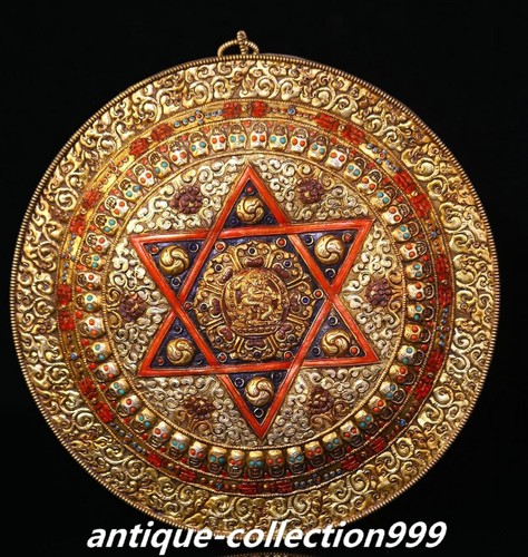 Tibet silver gilt - 12.9",