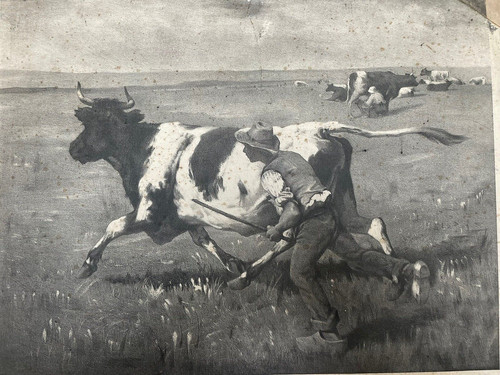 Lithographie demarquet crauk - lithographie, demarquet-crauk
