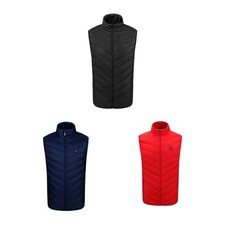 Homme Gilet Chauffant Electrique USB Chauffage Winter School Warmer Jacket Safe