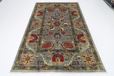 Tapis oriental Suzani gris 6 x