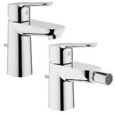 Mixeur Meubles de Salle de Bains Rubineto Lavabo + Bidet Chrome Grohe-Bauedge