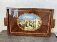 Ancien Plateau De Service En Bois Décor Vittel Nouvel Hôtel Rue Deco Rétro