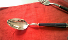 couverts  fourchette noir cuillère noir -en bois bouillet bourdelle